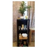 J2 - THREE-SHELF CURIO DISPLAY WITH CONTENTS