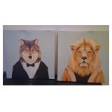 J2 - TWO PIECES CANVAS ART (N77)