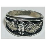 SIGNED TED OTT EAGLE RING 10.7 GRS