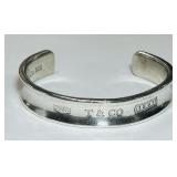 STERLING SILVER TIFFANY & CO CUFF BRACELET 39.60GS