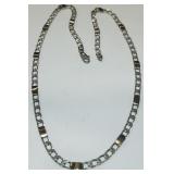 TIFFANY &CO STERLING SILVER /18K  LINK CHAIN