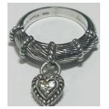 JUDITH RIPKA STERLING SILVER RING 5.9 GRS