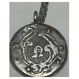 STERLING SILVER PENDANT WITH CHAIN 6.9 GRS