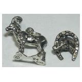 STERLING SILVER CHARMS 4.3 GRS