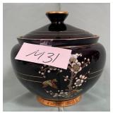 11 - C- TRINKET DISH WITH 24K GOLD TRIM (M31)