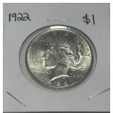 1922 PEACE SILVER DOLLAR