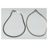 2 STERLING SILVER BRACELETS 4.1 GRS