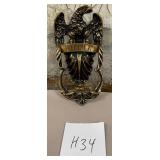 11 - BRASS EAGLE DOOR KNOCKER(H34)