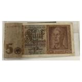 1942 GERMAN REICHSMARK BANKNOTE