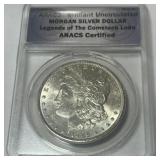 1886 BRILLIANT UNCIRCULATED MORGAN SILVER DOLLAR