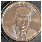 DONALD TRUMP - ONE OUNCE .999 FINE SILVER (2)