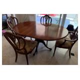 11 - ETHAN ALLEN DINING TABLE WITH FOUR CHAIRS