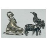 STERLING SILVER CHARMS 8.4 GRS