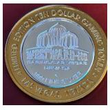 WESTWARD HO CASINO $10 .999 FINE SILVER TOKEN (53)