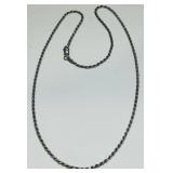STERLING SILVER 18" ROPE CHAIN 5.6 GRS