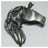 SILPADA STERLING SILVER HORSE BROOCH 14.7 GRS