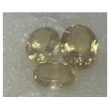 14.35CT  SPECIAL CUT CITRINE 3 STONE SET