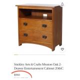 15 - STICKLEY TWO DRAWER CHEST/STAND