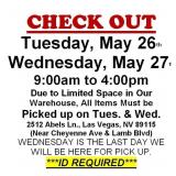 AUCTION PICK UP DAYS & HOURS