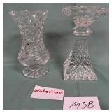 11 - WATERFORD FLOWER 8" VASES(M58)