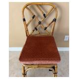 11 - VINTAGE BAMBOO ACCENT CHAIR