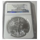 2013 AMERICAN EAGLE SILVER DOLLAR MS70
