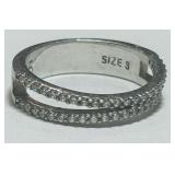 STERLING SILVER RING 3.6 GRS