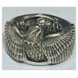 STERLING SILVER KEEPSAKE RING 18.9 GRS