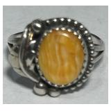STERLING SILVER  RING 3 GRS