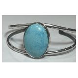 STERLING SILVER M BURNSIDE SIGNED BRACELET 22.3 GR