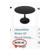 16 - MID CENTURY MODERN PEDESTAL TABLE 32"DIA