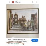 15 - VINTAGE ART PRINT FRAMED 16.5X18"