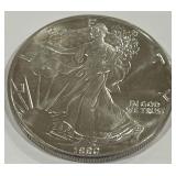 1990 1oz  AMERICAN EAGLE SILVER DOLLAR