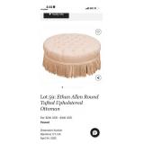 11 - UPHOLSTERED ROUND OTTOMAN