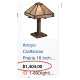 15 - ARROYO CRAFTSMAN TABLE LAMP