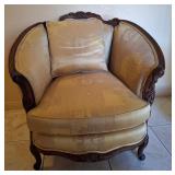 14 - FRENCH LOUIS XV STYLE BOUDOIR CHAIR