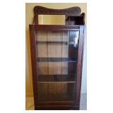 14 - LIMBERT STYLE OAK CHINA CABINET