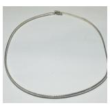 STERLING SILVER OMEGA 16" CHAIN 11.6 GRS
