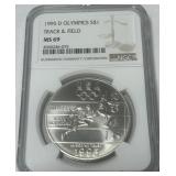 1995 D 1 DOLLAR MS69