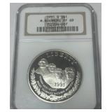 1991 S1 DOLLAR M. RUSHMORE PF69