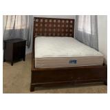15 - BED, MATTRESS & NIGHTSTAND