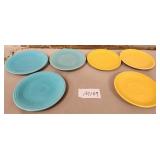 11 - SIX FIESTA WARE PLATES (M109)
