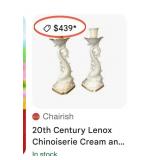 11 - PAIR OF LENOX CANDLE HOLDERS (M22)
