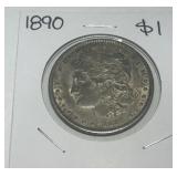 1890 MORGAN SILVER DOLLAR