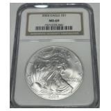 2004 AMERICAN EAGLE SILVER DOLLAR MS69