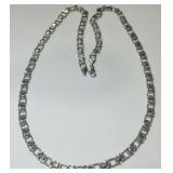 STERLING SILVER BYZANTINE 24" CHAIN 40.4 GRS