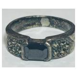 STERLING SILVER RING 5.20GRS
