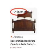 15 - QUEEN BED & MATTRESS SET