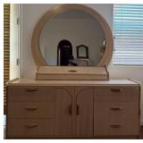15 - ART DECO STYLE DRESSER W/ MIRROR