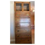 16 - CAMPAIGN STYLE TALL DRESSER
